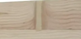 Voids larger than ¾” are filled with wood filler
