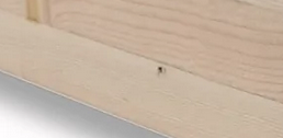 Corners exposed to view are eased