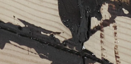 Low laminations, glue line squeeze-out and light wane are permitted