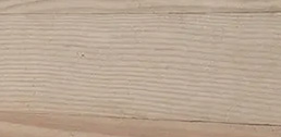 Exposed faces are sanded smooth